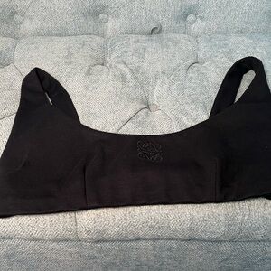 Loewe Black Logo Bralette